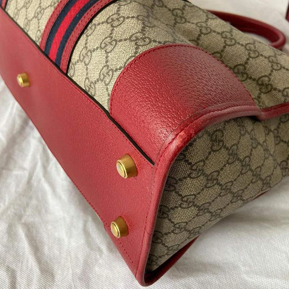 Gucci Beige GG Canvas Web-Trimmed Neo Vintage Duffle Bag 商品