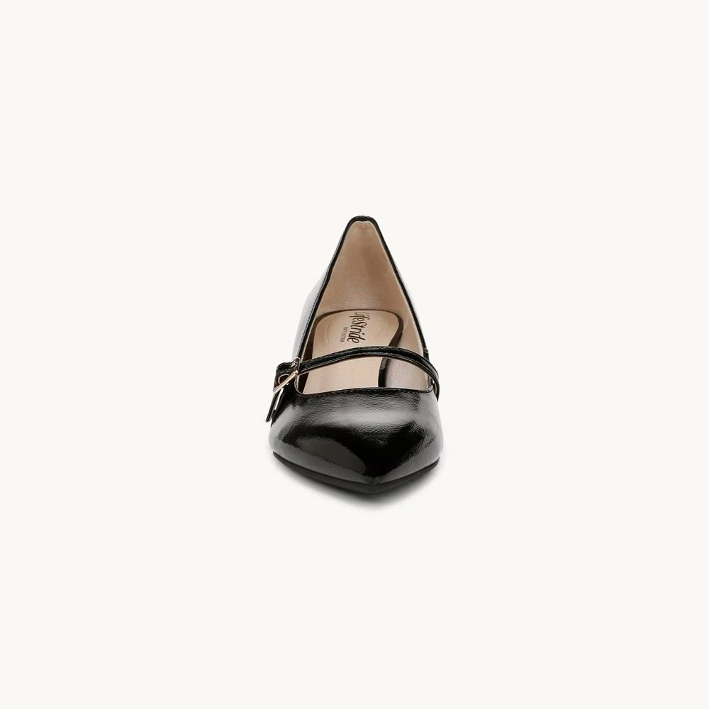 商品LifeStride|Madelyn Mary Jane Women's US 9 Black Leather Kitten Heel Pump RHS4145,价格¥631,第5张图片详细描述