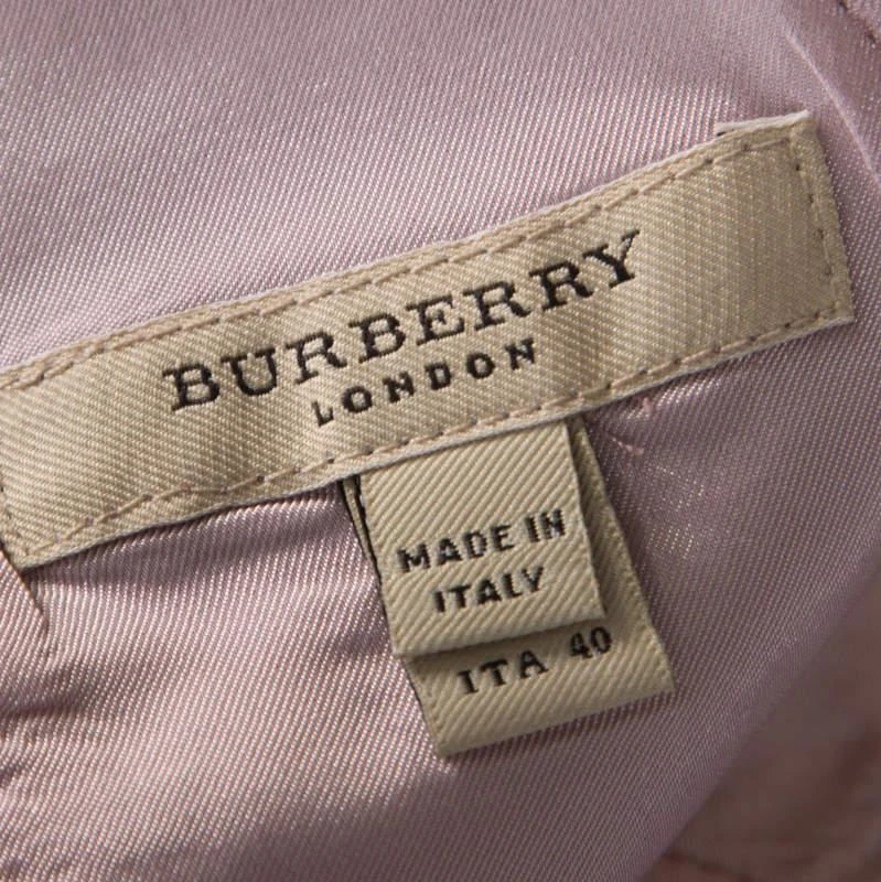 商品[二手商品] Burberry|Burberry Metallic Purple Silk Blend Stud Embellished Halter Neck Top S,价格¥2083,第5张图片详细描述