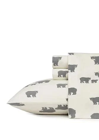 商品Eddie Bauer|Bauer Bear Family Flannel Sheet Set,价格¥597,第1张图片