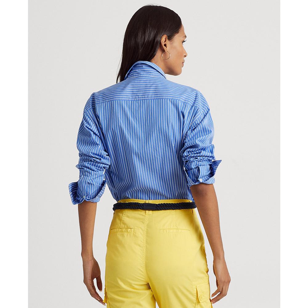 Women's Striped Cotton Broadcloth Shirt商品第2张图片规格展示