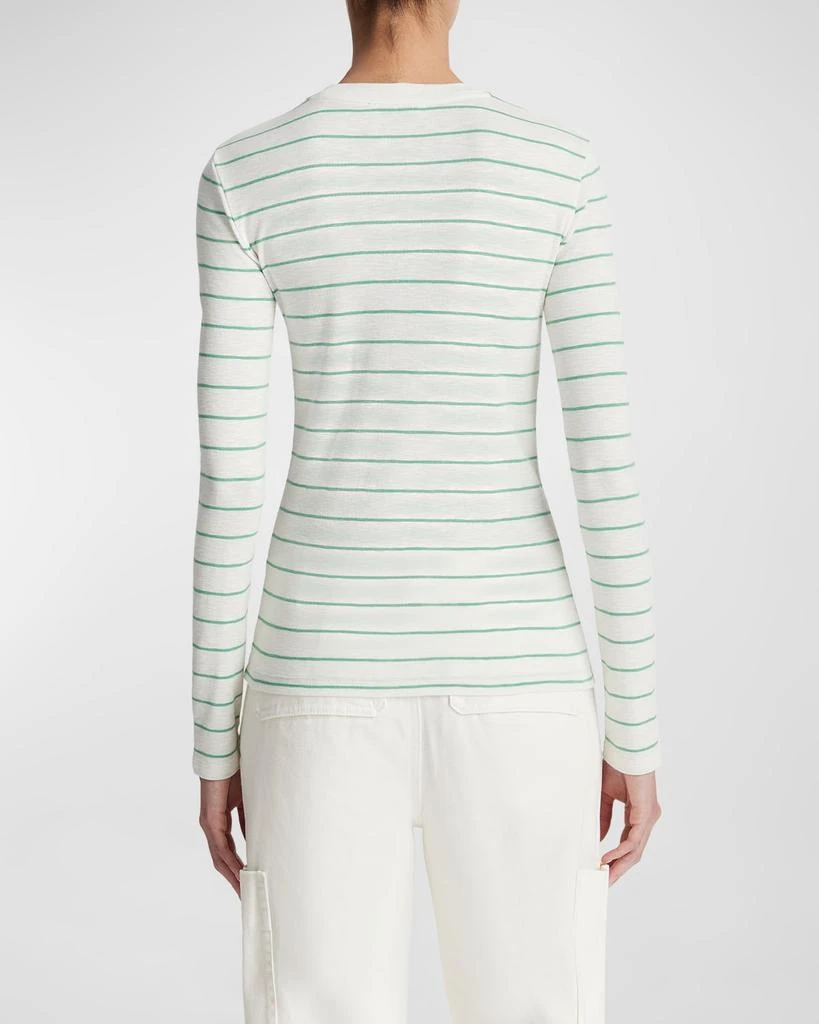 Striped Long-Sleeve Crewneck T-Shirt 商品