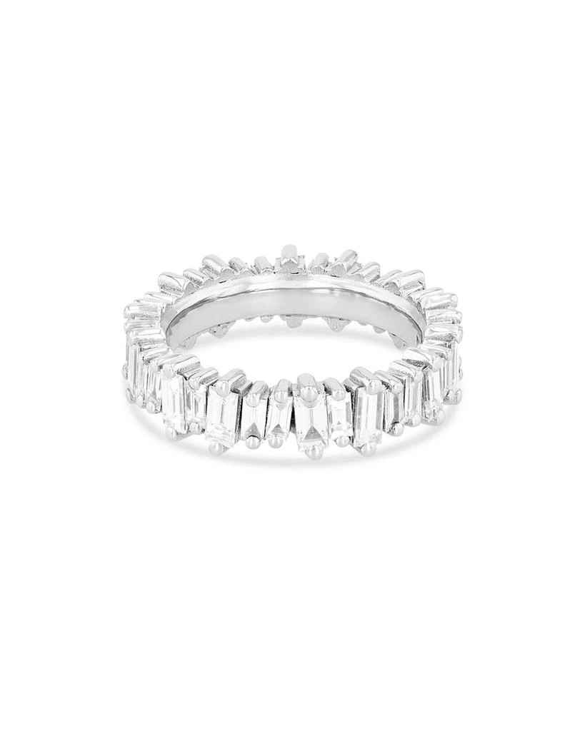 商品Suzanne Kalan|18K White Gold Fireworks Diamond Baguette Eternity Band,价格¥65326,第1张图片