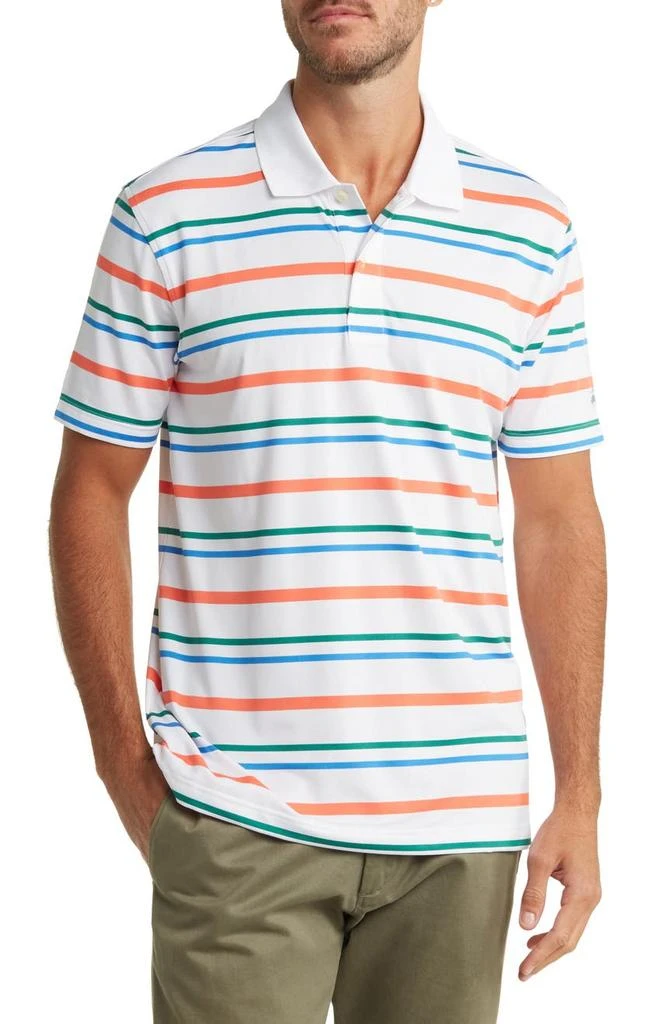 商品Brooks Brothers|Variega Performance Stretch Knit Short Sleeve Polo,价格¥186,第1张图片