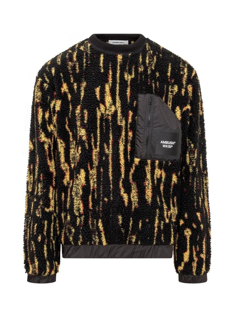 商品Ambush|Ambush Teddy Jacquard Crewneck Sweatshirt,价格¥2144,第1张图片