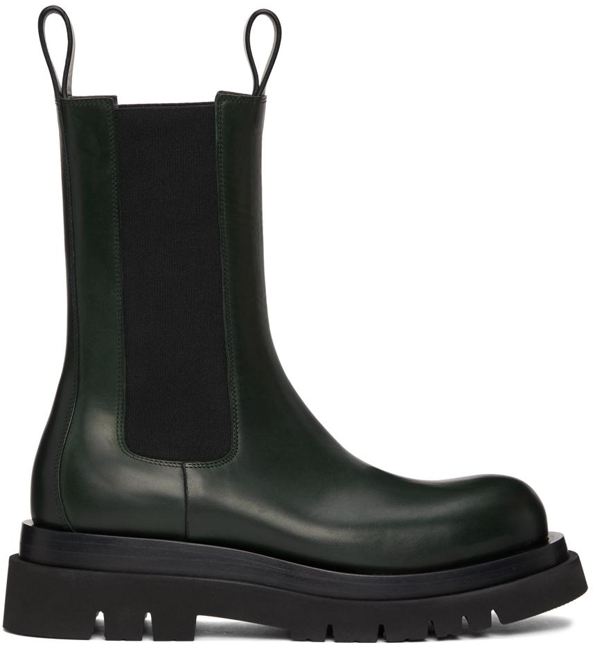 Green Lug Chelsea Boots商品第1张图片规格展示