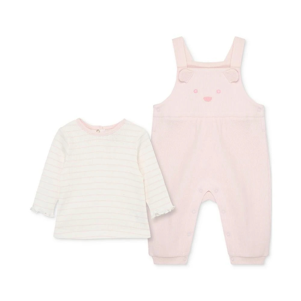 商品Little Me|Baby Girls Charms Cotton Top and Overall, 2 Piece Set,价格¥170,第2张图片详细描述