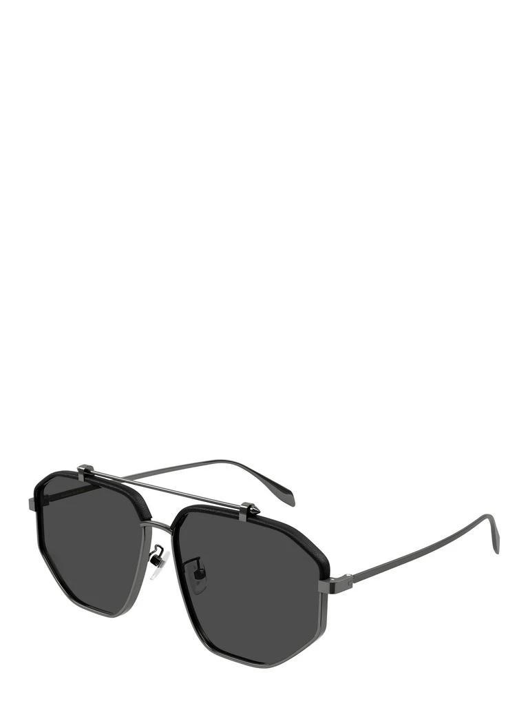 商品Alexander McQueen|Alexander McQueen Eyewear Aviator Frame Sunglasses,价格¥2583,第2张图片详细描述