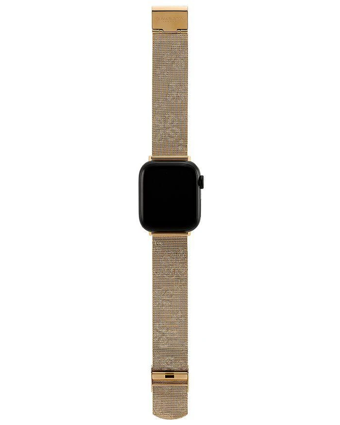 商品Coach|Apple Watch® Gold-Tone Stainless Steel Mesh Strap, 38/40/41mm,价格¥935,第4张图片详细描述