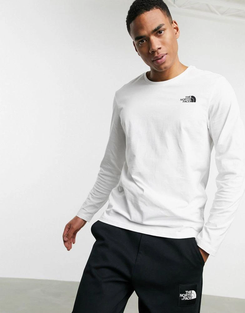 商品The North Face|The North Face Easy long sleeve t-shirt in white,价格¥317,第2张图片详细描述