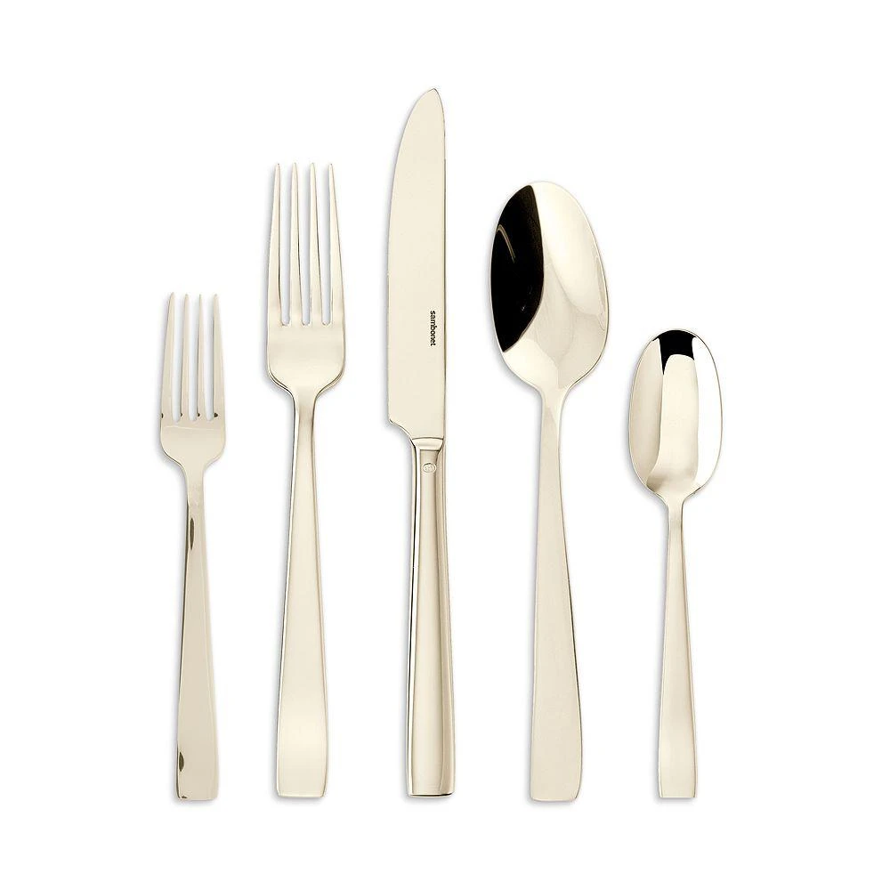 商品Sambonet|Champagne Stainless Steel 5 Piece Place Setting,价格¥929,第1张图片