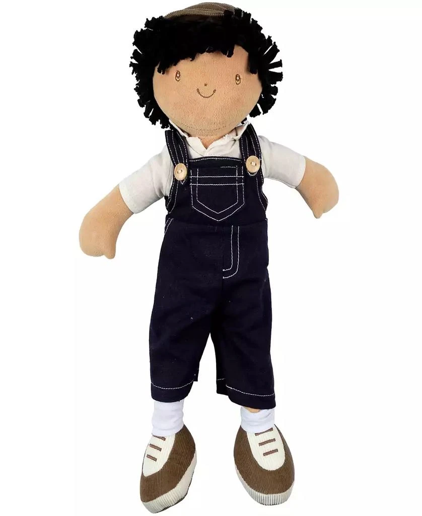 商品Bonikka|Tikiri Toys Joe Fabric Boy Baby Doll in Dungaree and Cap,价格¥269,第1张图片