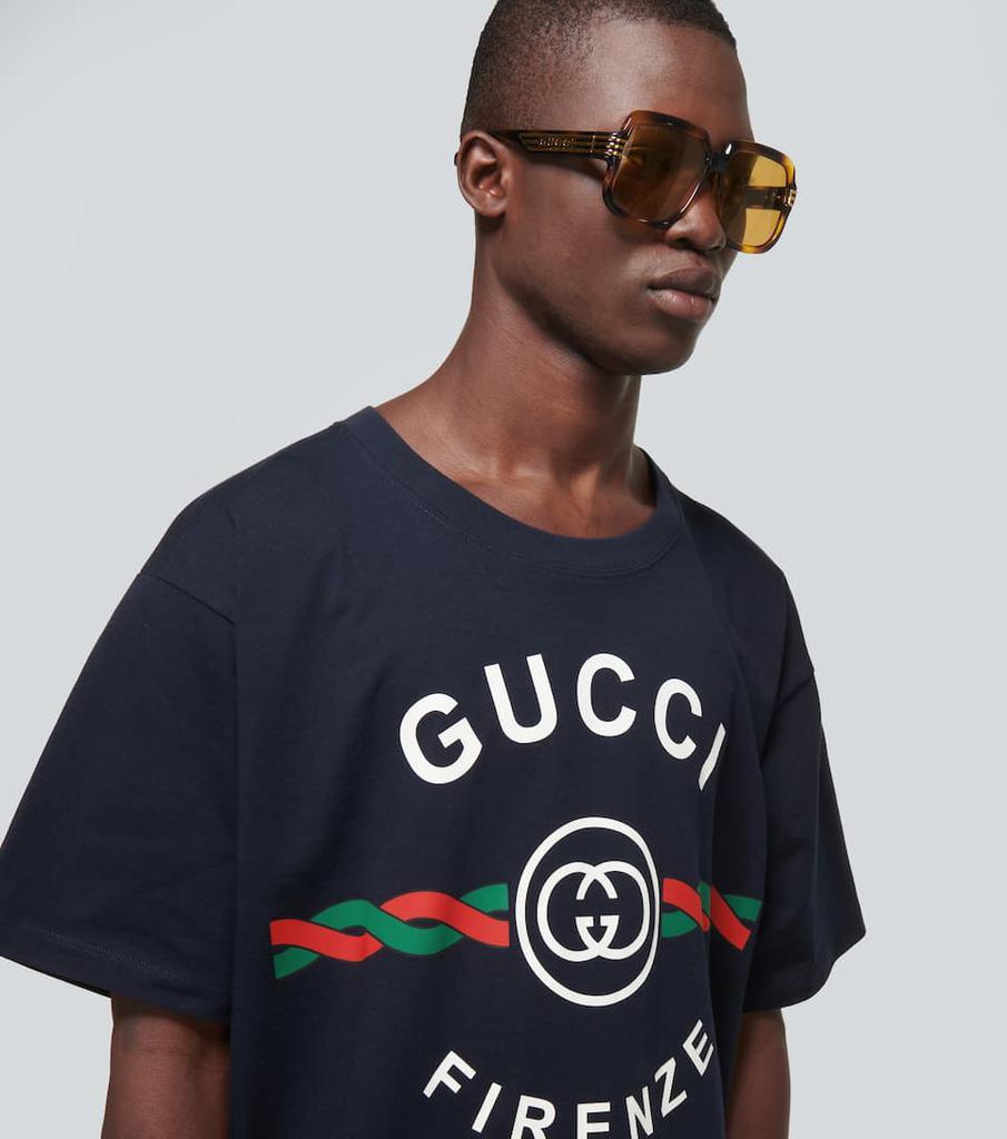 商品Gucci|Logo棉质针织T恤,价格¥4814,第7张图片详细描述