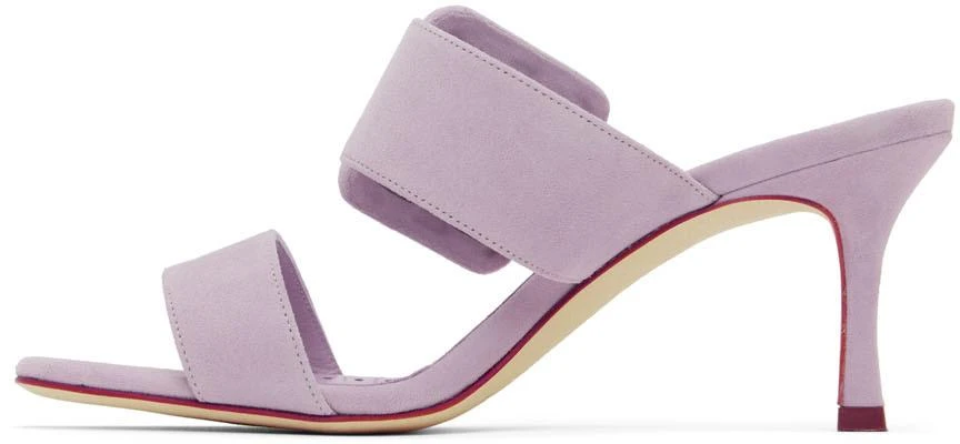 商品Manolo Blahnik|Purple Gable Mules,价格¥1990,第3张图片详细描述