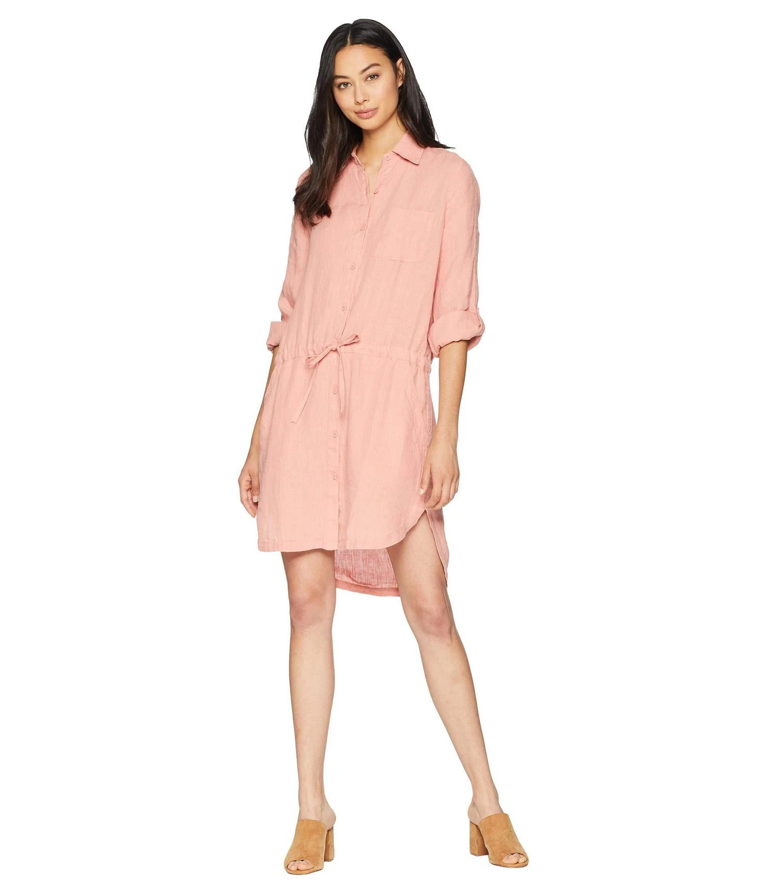 商品Juicy Couture|Washed Linen Shirtdress,价格¥213,第1张图片