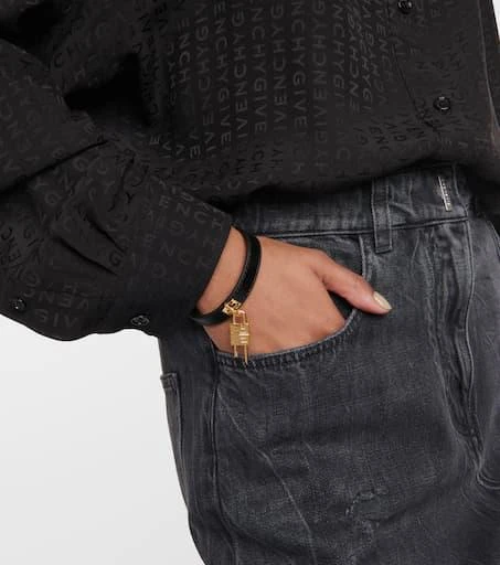 商品Givenchy|Mini 4G Padlock皮革手链,价格¥2555,第3张图片详细描述