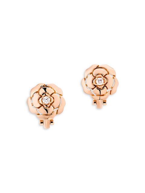 Bouton De Camélia Extrait De Camélia Earrings商品第1张图片规格展示