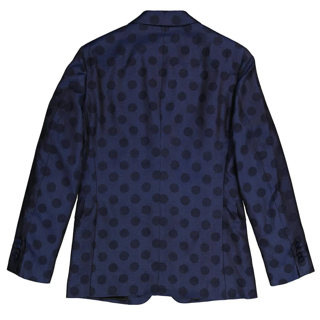 商品Burberry|Men's Midnight Blue Soho Fit Spot Wool Silk Cotton Evening Jacket,价格¥2661,第2张图片详细描述
