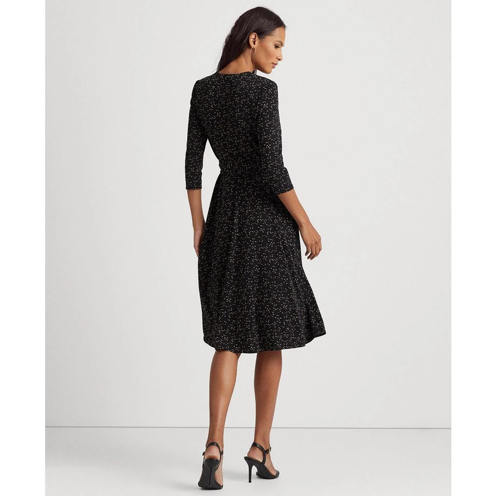 商品Ralph Lauren|Women's Print Surplice Jersey Dress,价格¥337,第3张图片详细描述
