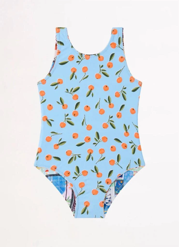 商品Seafolly|Seafolly - Girl's On Vacation Reversible One Piece Swimsuit,价格¥413,第3张图片详细描述