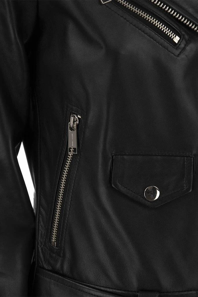 商品Michael Kors|MICHAEL KORS Leather Biker Jacket,价格¥2514,第4张图片详细描述