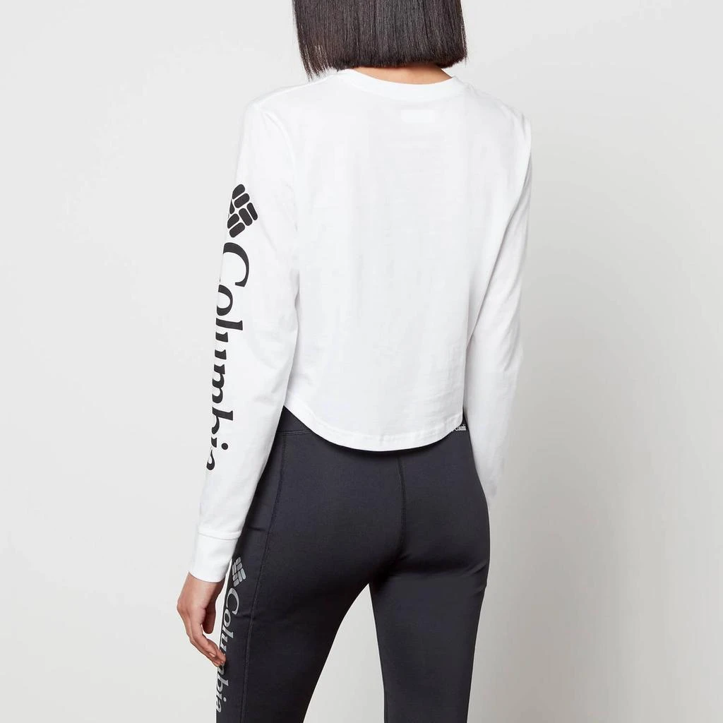 商品Columbia|Columbia Women's North Cascades Long Sleeve Cropped T-Shirt - White, Black,价格¥126,第2张图片详细描述