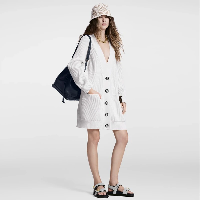 【预售3-7天】LV/路易威登 女士海军蓝纺织平跟凉鞋 商品