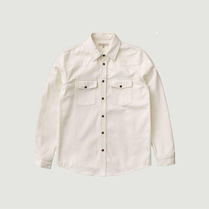 商品Nudie|George Les Vacances dyed denim shirt Offwhite Nudie Jeans,价格¥1287,第1张图片