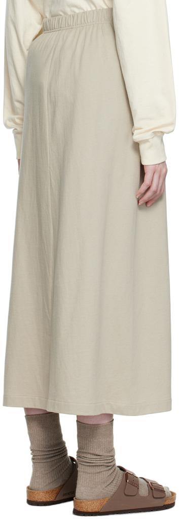 Gray Cotton Midi Skirt商品第3张图片规格展示