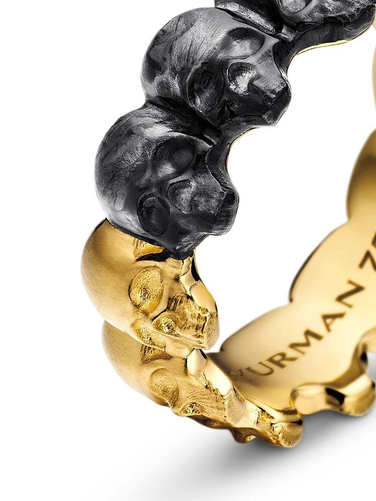 Memento Mori Skull Band Ring in 18K Yellow Gold 商品