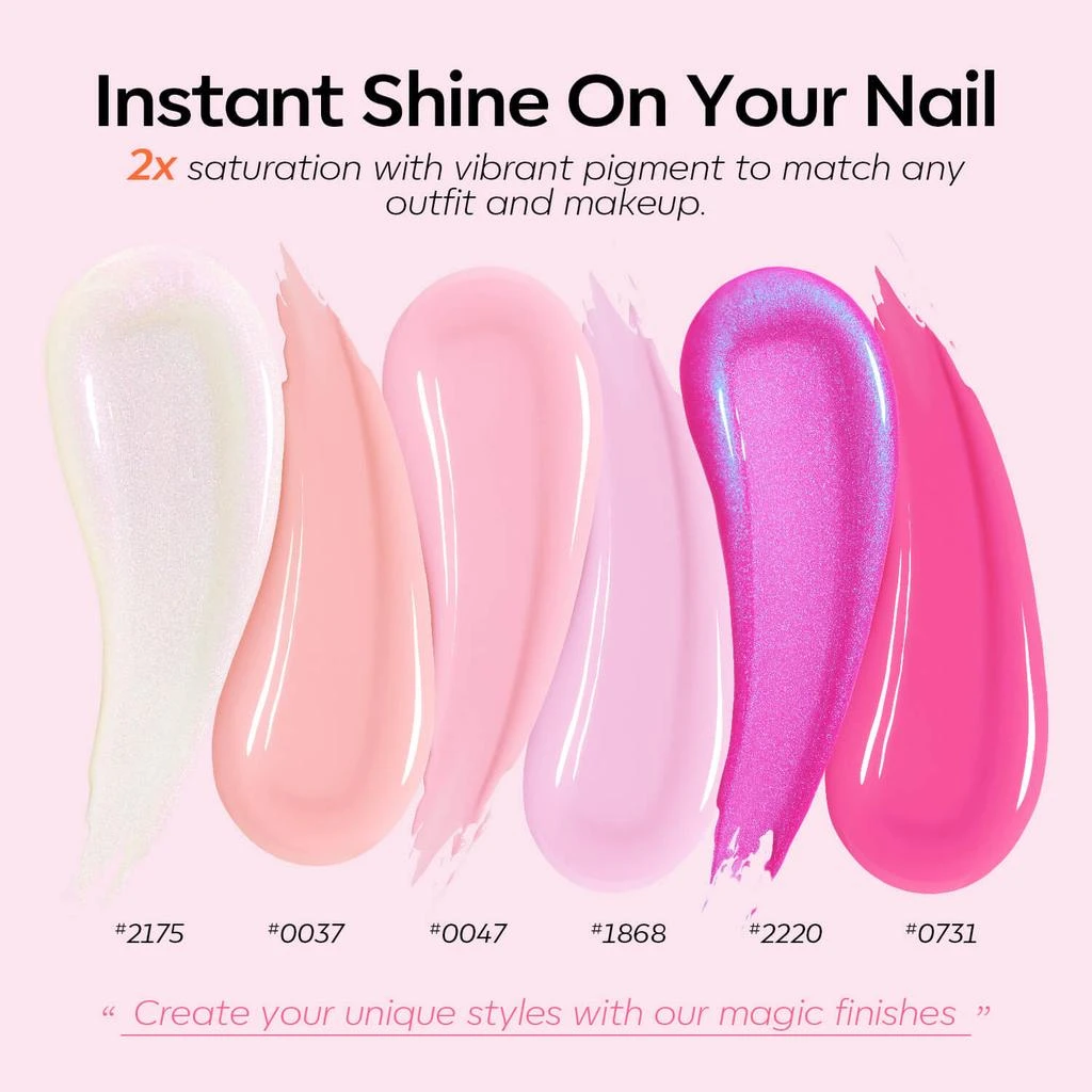 6 Shades Gel Nail Polish Set Collection 商品