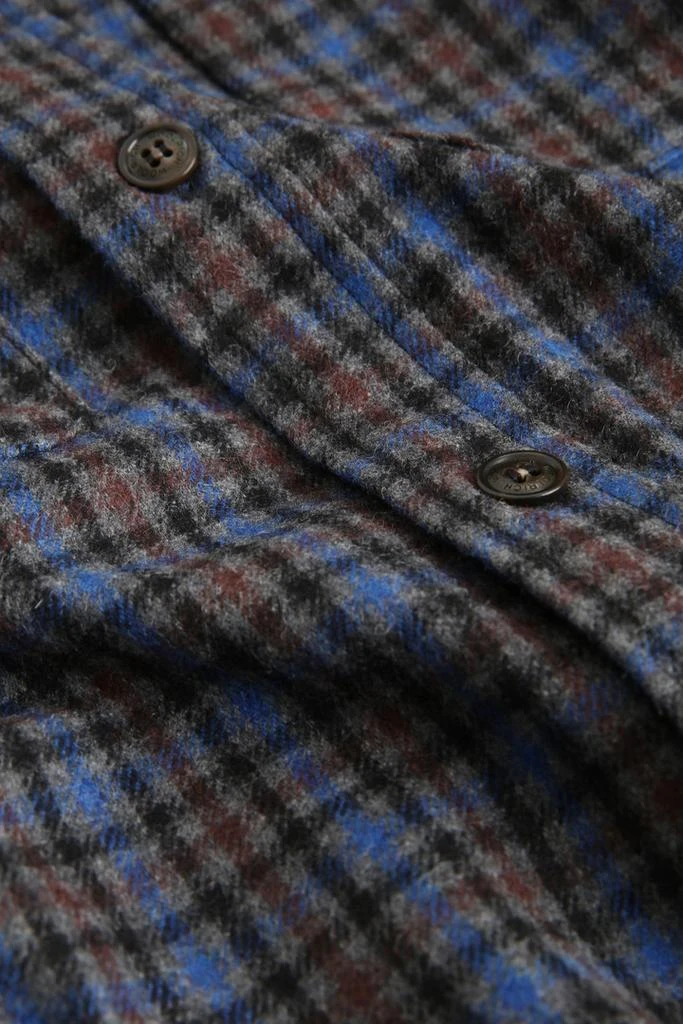 商品Woolrich|Wool Blend Oxbow Flannel Overshirt - Made in USA - Men - Blue,价格¥1559,第4张图片详细描述
