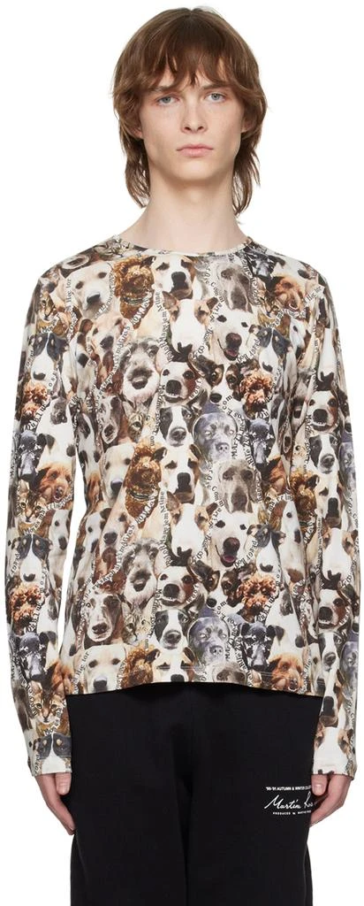 商品Martine Rose|Brown Cats & Dogs Long Sleeve T-Shirt,价格¥887,第1张图片