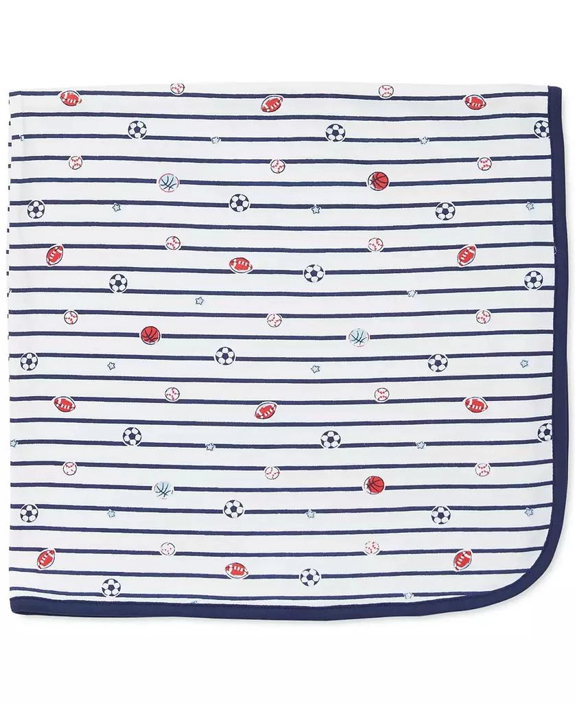 商品Little Me|Baby Boys Sports Star Printed Cotton Blanket,价格¥99,第1张图片