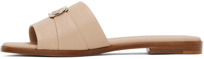 商品Salvatore Ferragamo|Beige Gancini Flat Sandals,价格¥2969,第3张图片详细描述