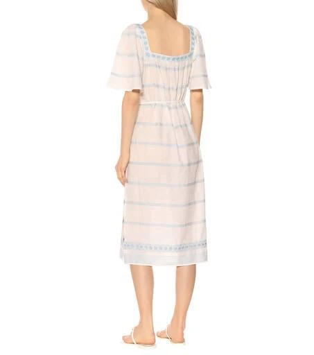 商品Tory Burch|刺绣亚麻棉质混纺连衣裙,价格¥2078,第3张图片详细描述