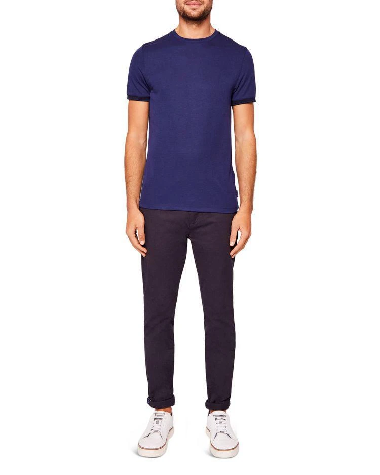 商品Ted Baker London|Ted Baker Nanmoon Flat Knit Detail Tee,价格¥311,第4张图片详细描述