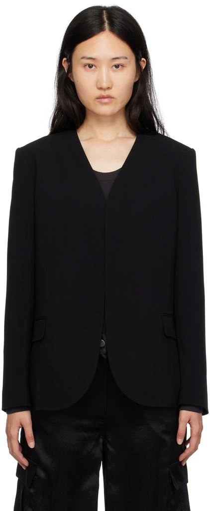 商品Theory|Black Collarless Blazer,价格¥1470,第1张图片