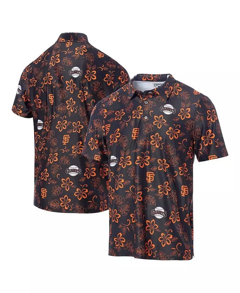 商品Reyn Spooner|Men's Black San Francisco Giants Cooperstown Collection Performance Polo Shirt,价格¥816,第1张图片