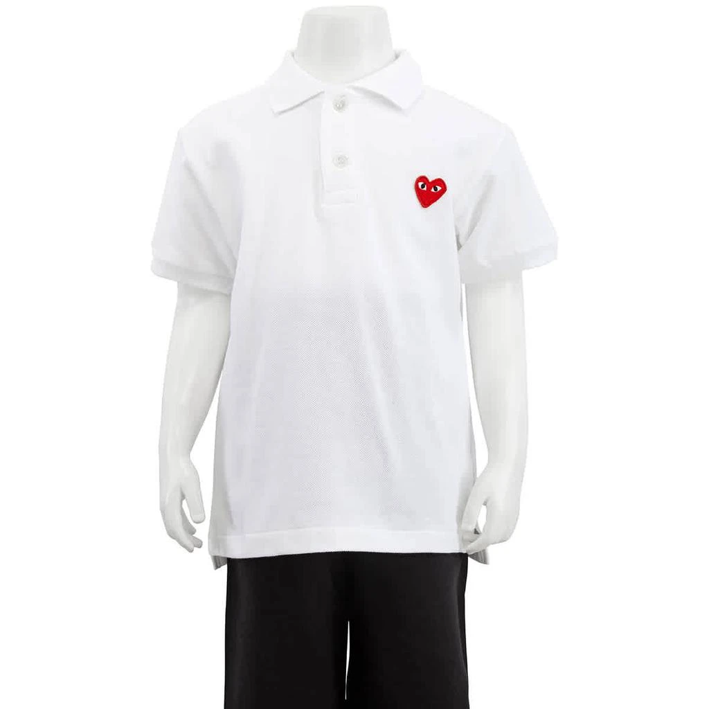 商品Comme des Garcons|儿童短袖刺绣心形Polo衫,价格¥443,第1张图片