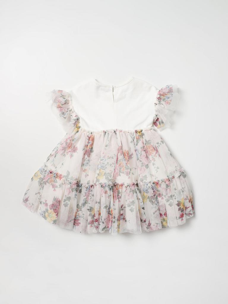 Monnalisa dress with floral print ruffles商品第2张图片规格展示