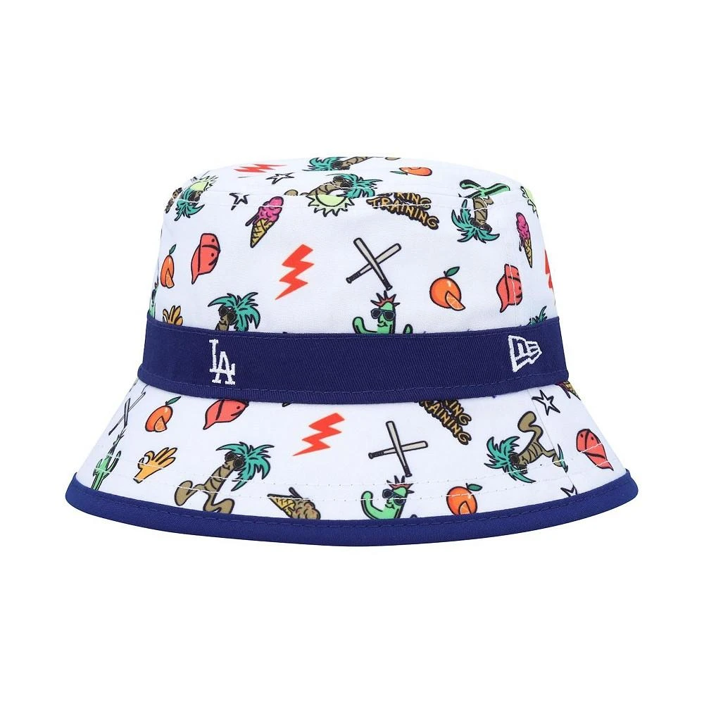 商品New Era|Infant Boys and Girls White Los Angeles Dodgers Spring Training Print Bucket Hat,价格¥209,第2张图片详细描述