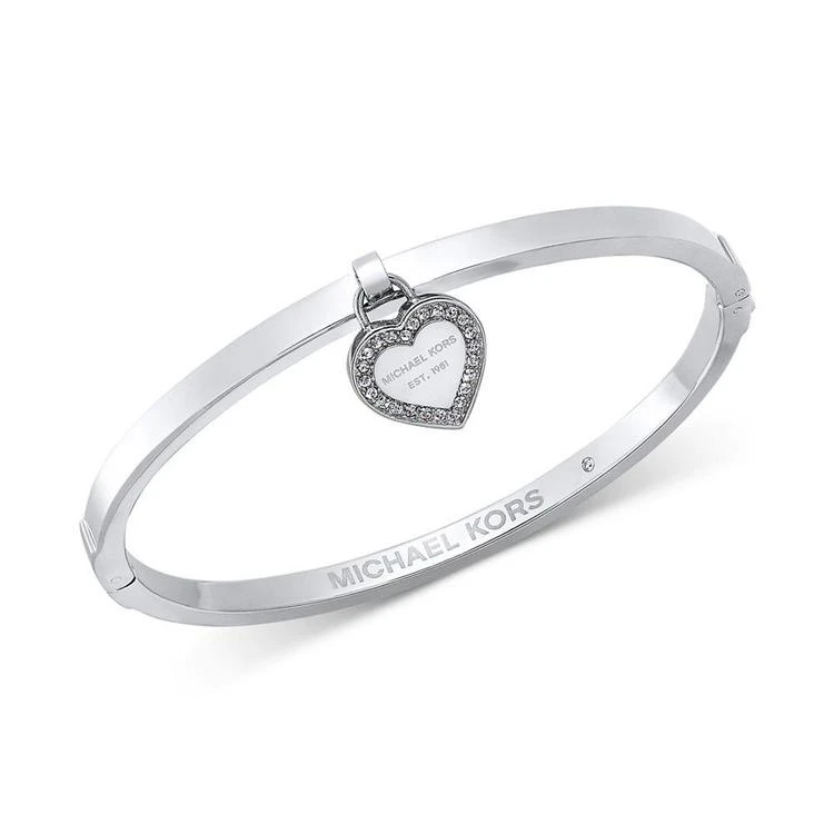 商品Michael Kors|Gold-Tone Bangle with MK Charm,价格¥324,第3张图片详细描述