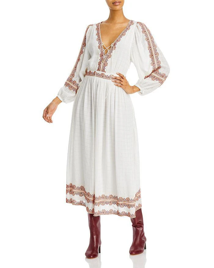 商品VANESSA BRUNO|Teroli Embroidered Midi DressA,价格¥3068,第1张图片