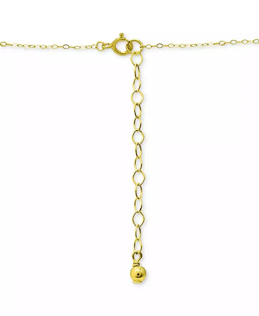 商品Giani Bernini|Cubic Zirconia Halo Pendant Necklace in 18k Gold-Plated Sterling Silver, 16" + 2" extender, Created for Macy's,价格¥573,第4张图片详细描述