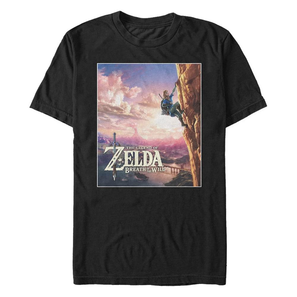 Nintendo Men's Legend of Zelda Link Rock Climbing Short Sleeve T-Shirt商品第1张图片规格展示