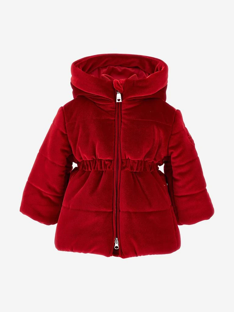 商品MONNALISA|Monnalisa Baby Girls Down Chenille Long Coat in Red,价格¥2182,第1张图片