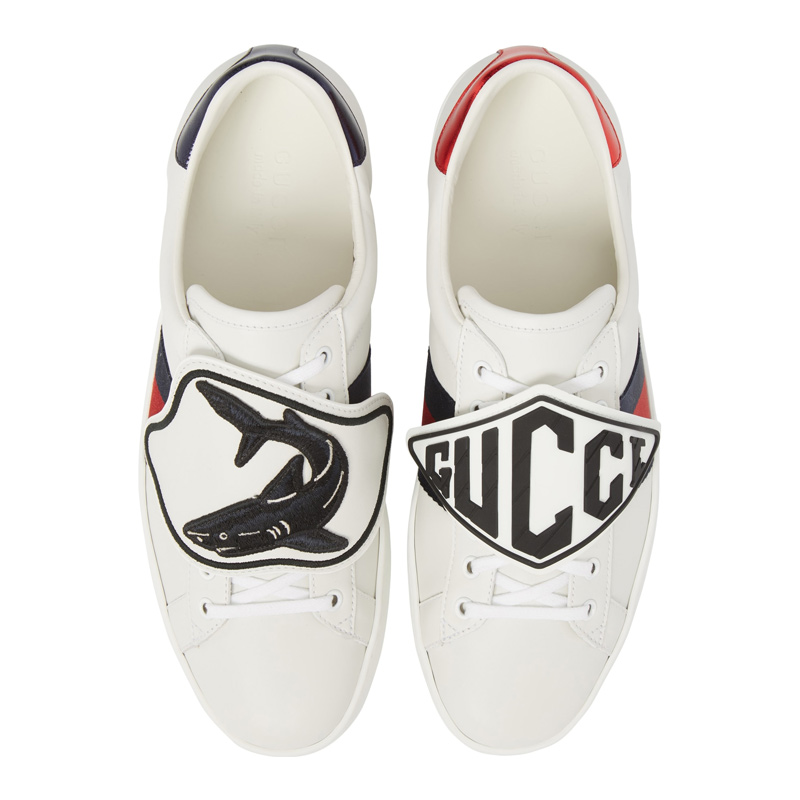 GUCCI 古驰 男士白色休闲运动鞋 527788-0FI10-9060商品第2张图片规格展示