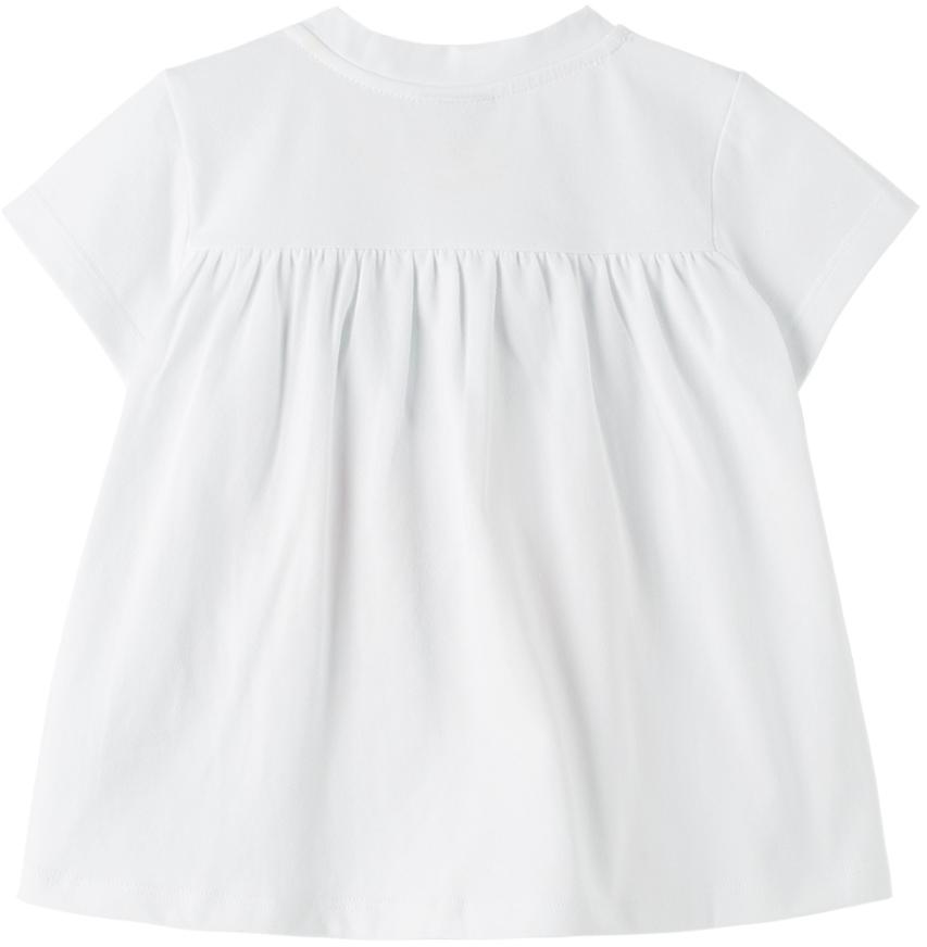 Baby White & Pink T-Shirt & Leggings Set商品第3张图片规格展示
