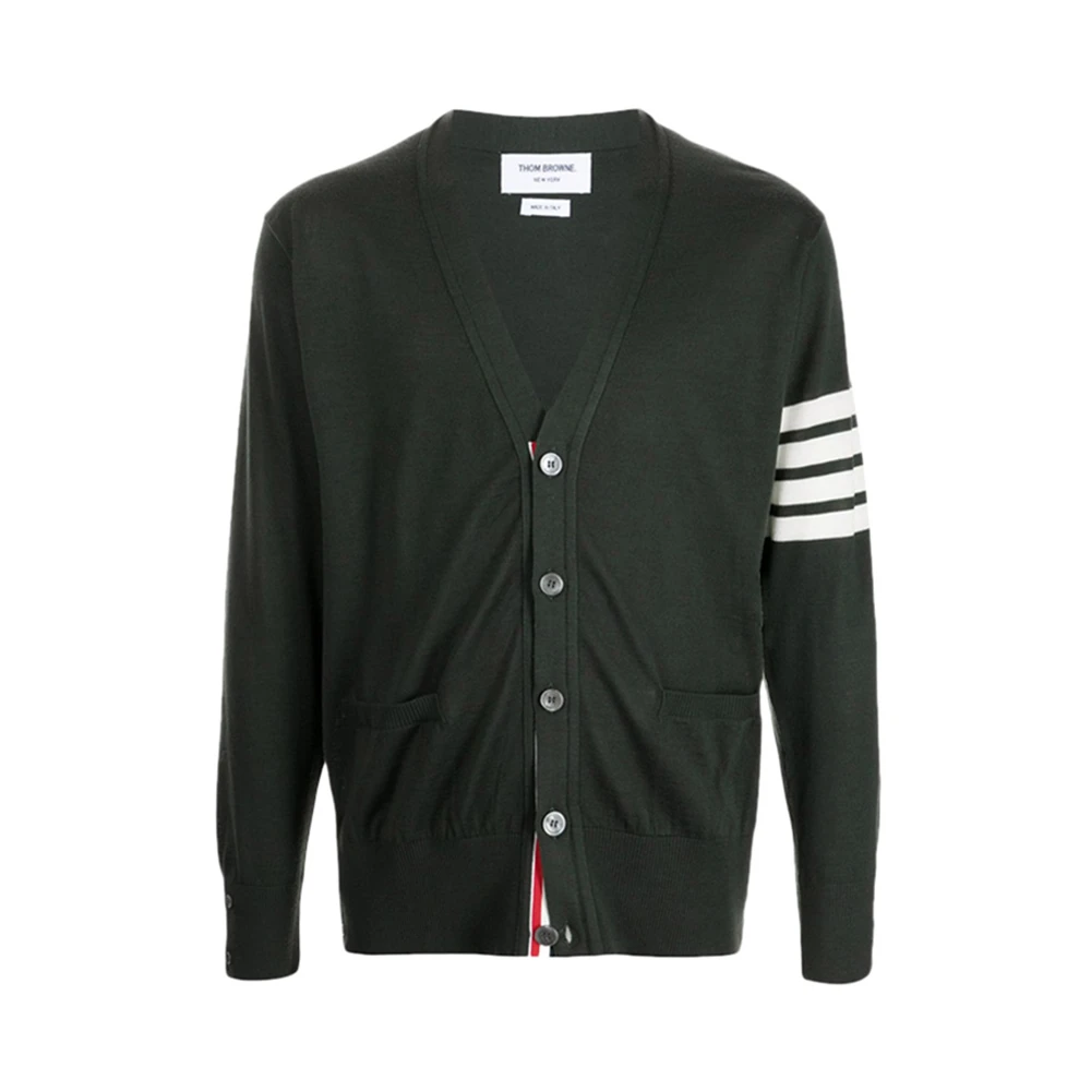 商品Thom Browne|THOM BROWNE 绿色男士针织衫/毛衣 MKC002A-Y1014-320,价格¥4201,第1张图片